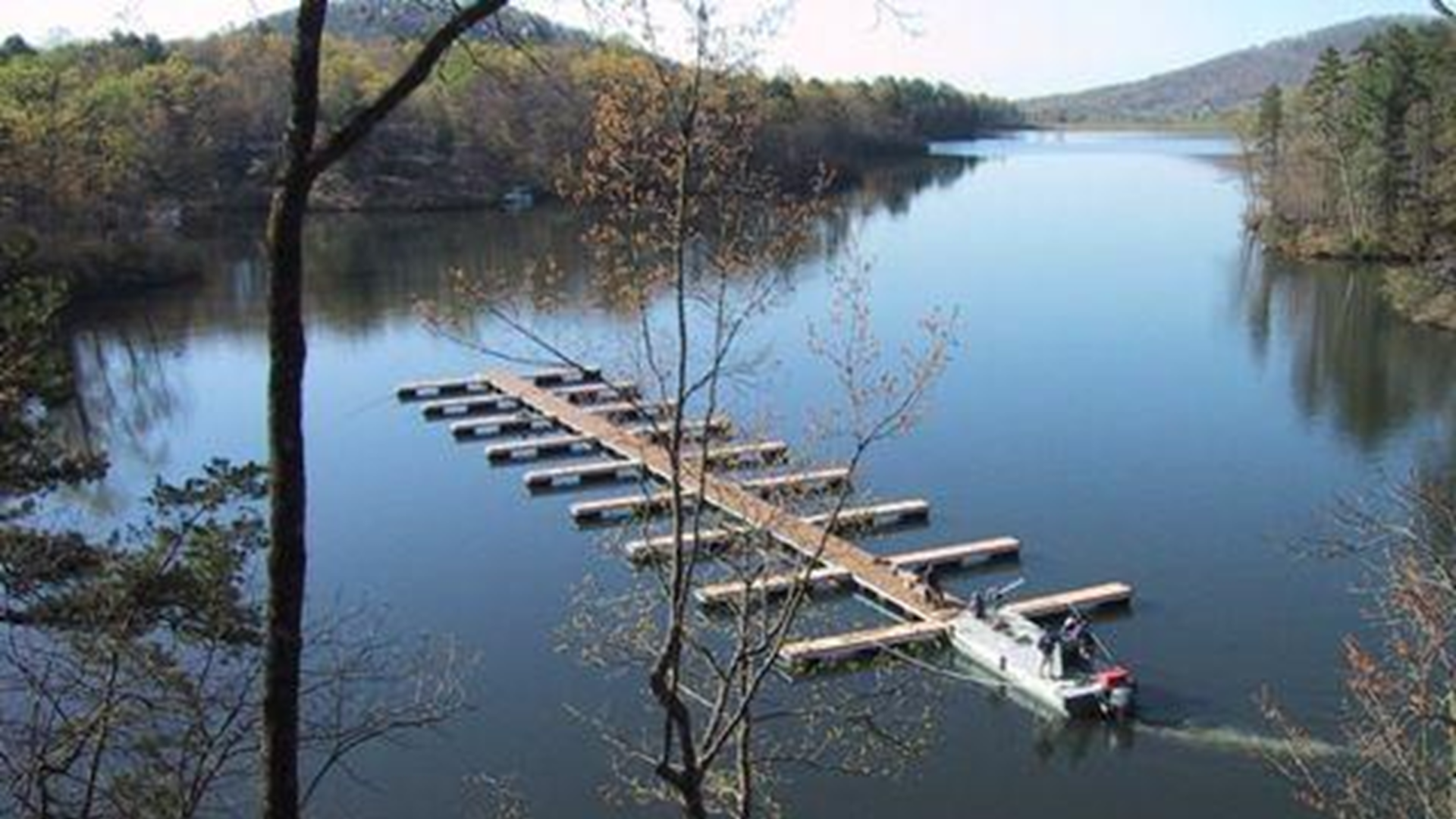 Moving docks from one end of the lake to the other is often challenging.